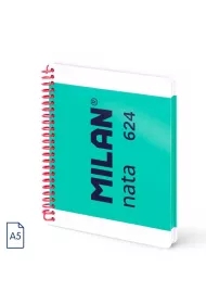 Zeszyt na spirali A5/80K linia 1918 zielony MILAN