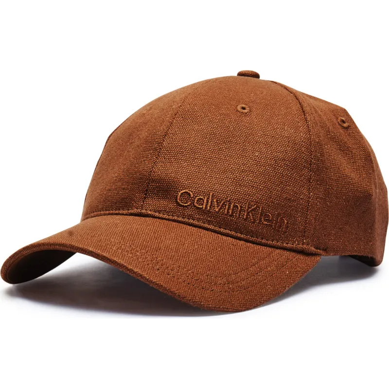 Calvin Klein Lniana bejsbolówka