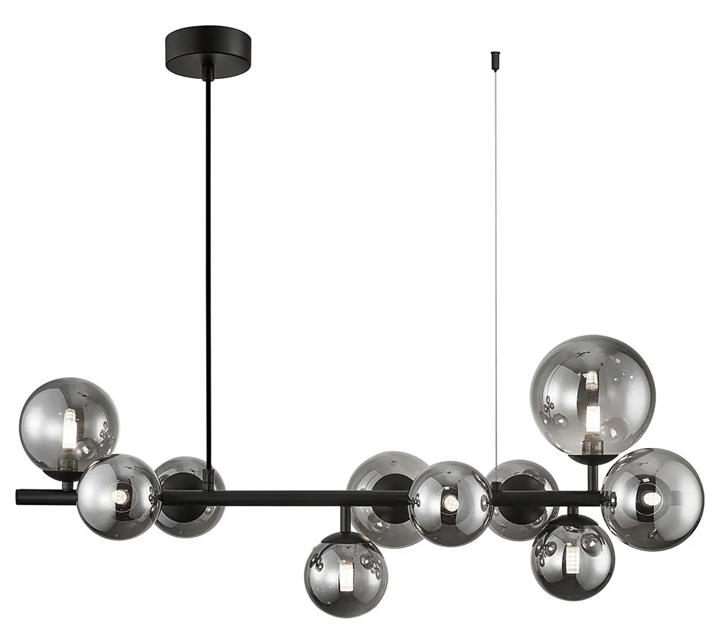 Nowoczesna wisząca lampa ze szklanymi kloszami - S007-Zollaro