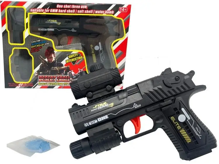 Pistolet z laserem na kulki żelowe 6-7mm K237 - Cabo-Toys