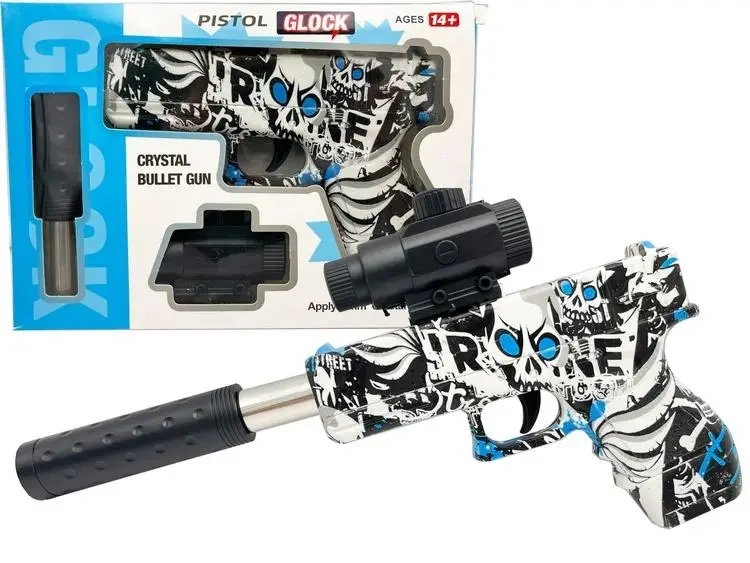 Pistolet na kulki wodne i plastikowe 6mm K702 - Cabo-Toys