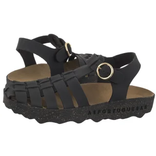 Sandały Calix L Eco Nubu Black P018277000 (AP19-a) Asportuguesas