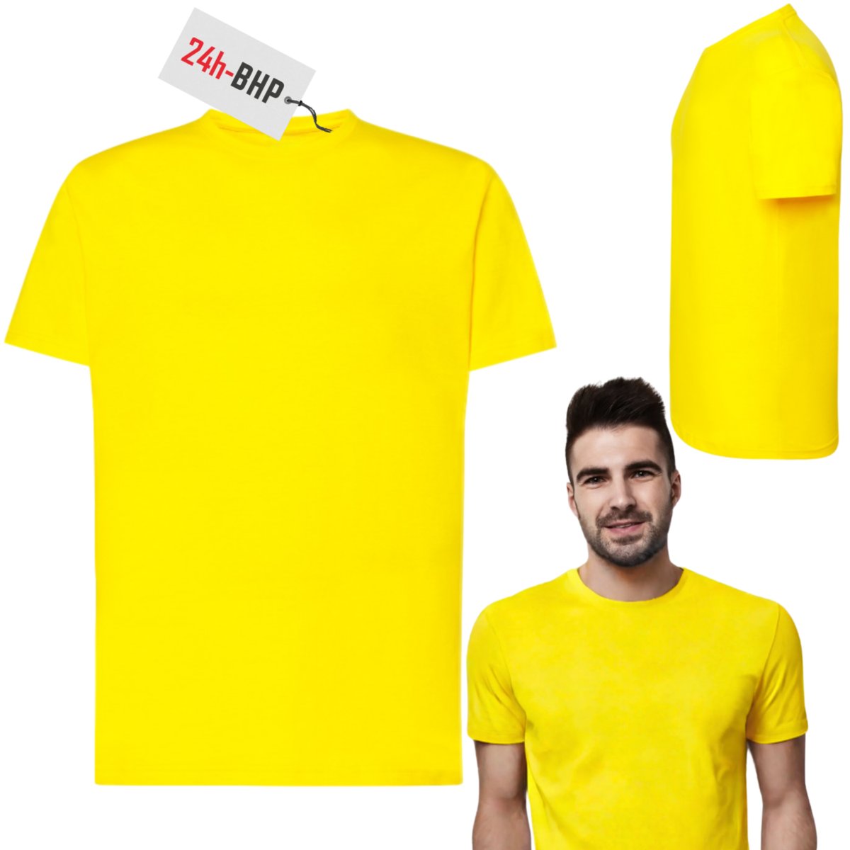 Koszulka robocza z krótkim rękawem cytrynowa 24h-TSR r. 2XL