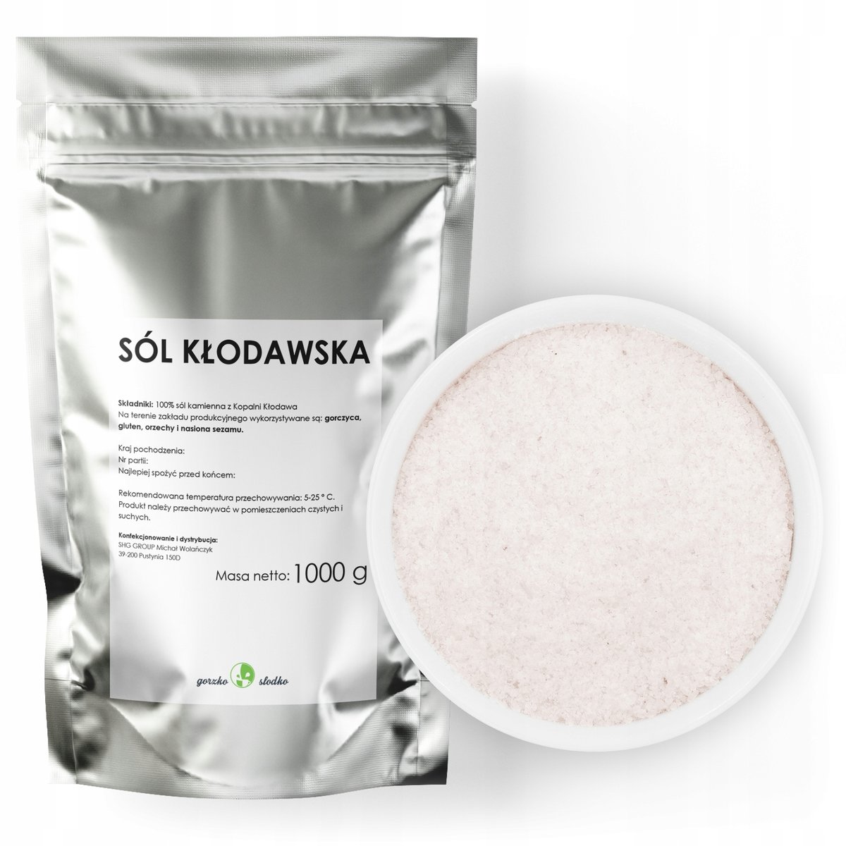 Sól Kłodawska Biała Sól Kamienna 1Kg