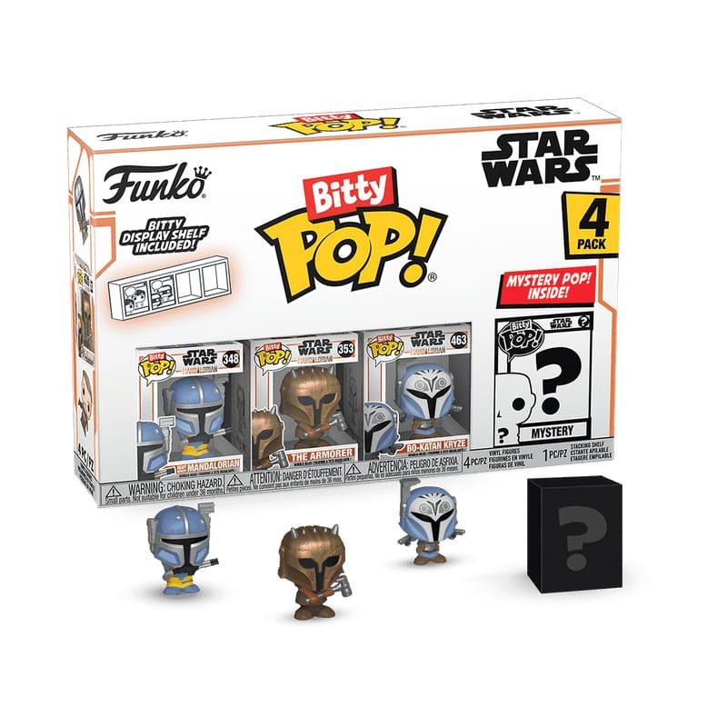 Star Wars: Mandalorian Bitty POP! Vinyl Figure 4-Pack Heavy Mandaloria