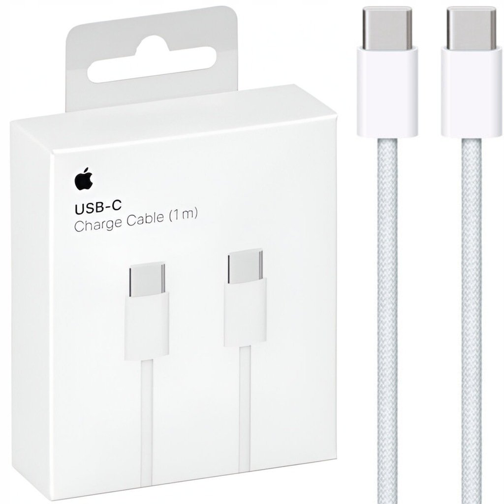 ORYGINALNY Kabel Nylonowy do ładowania Apple 1 m USBC-USBC do iPhone 15 16