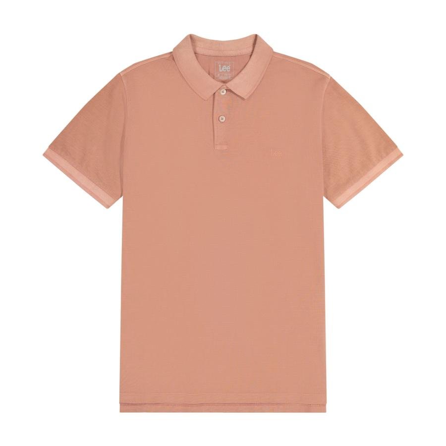 KOSZULKA POLO MĘSKA LEE 112363861 GARMENT DYE POLO SEPIA XXL