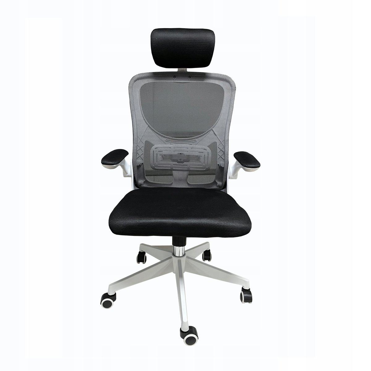 FOTEL OBROTOWY BIUROWY KRZESŁO KOMPUTEROWE BIAŁY