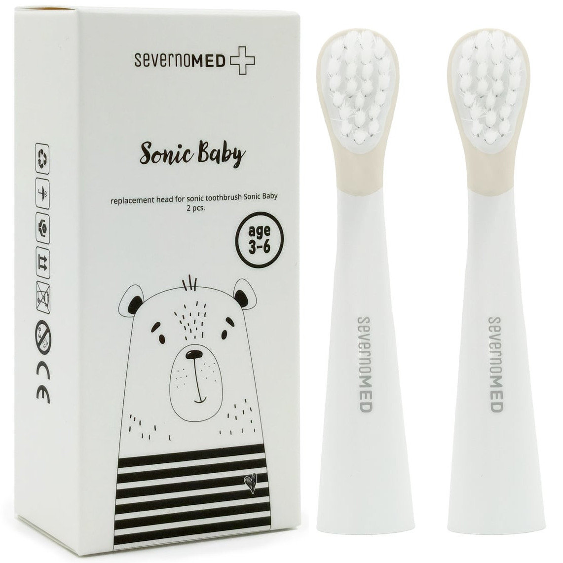 Końcówka do szczoteczki do zębów SONIC Baby 2 szt.