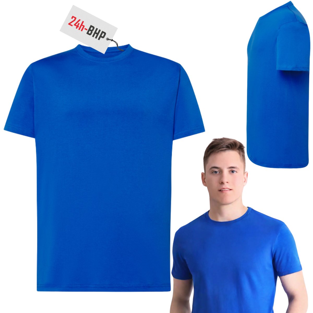 Koszulka robocza z krótkim rękawem chabrowa 24h-TSR r. XL