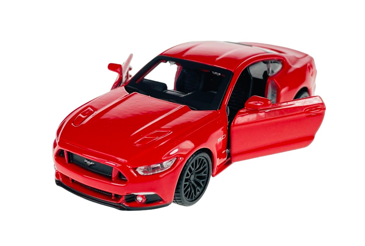 MAISTO 2015 FORD MUSTANG GT CZERWONY Z NAPĘDEM 1:40 21001