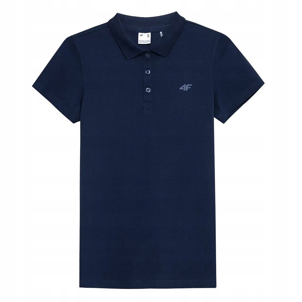 4F T-Shirt Koszulka Polo Damska Tsd355 Granat S