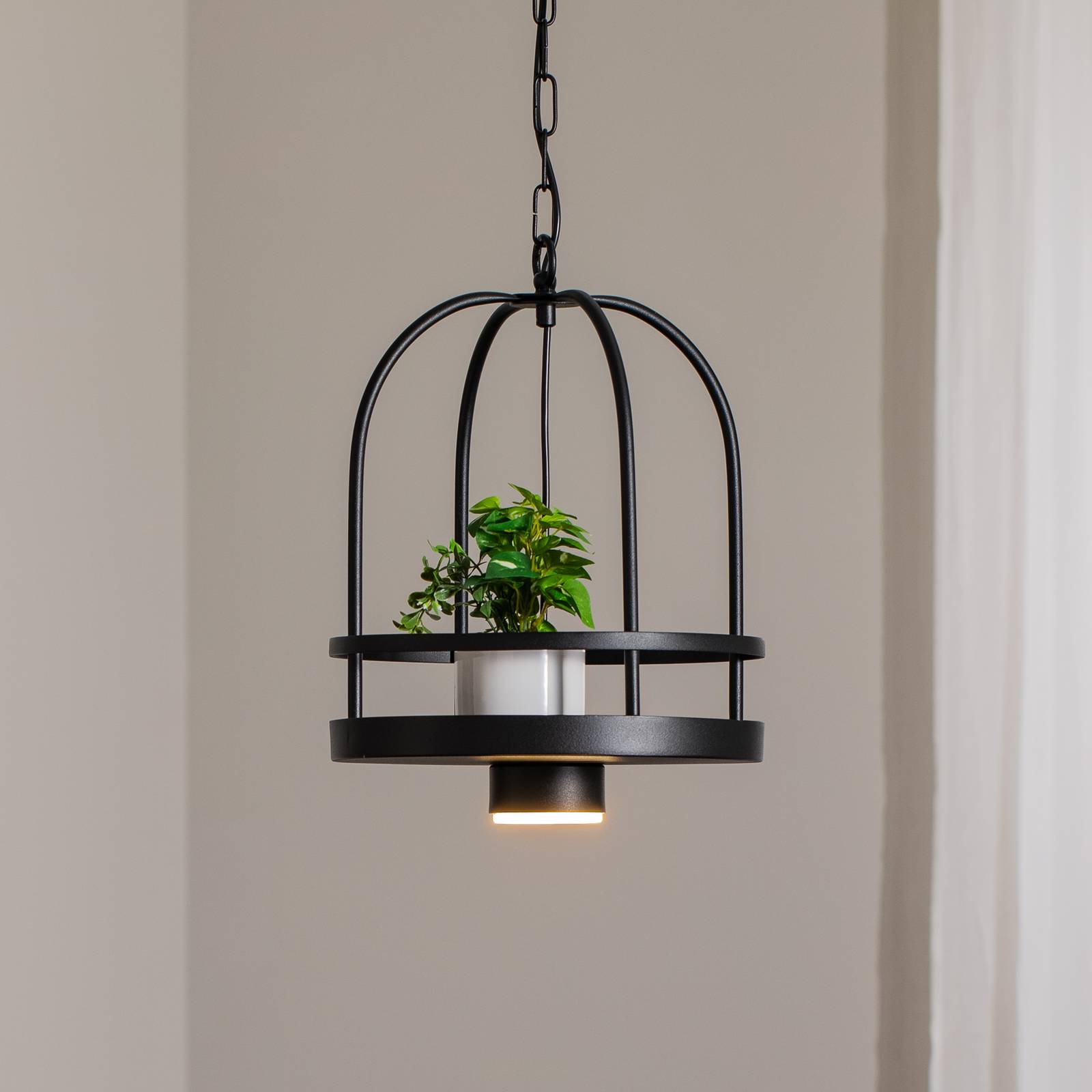Lampa wisząca Zona Luminex, możliwość ściemniania, czarny, salon / jadalnia, metal