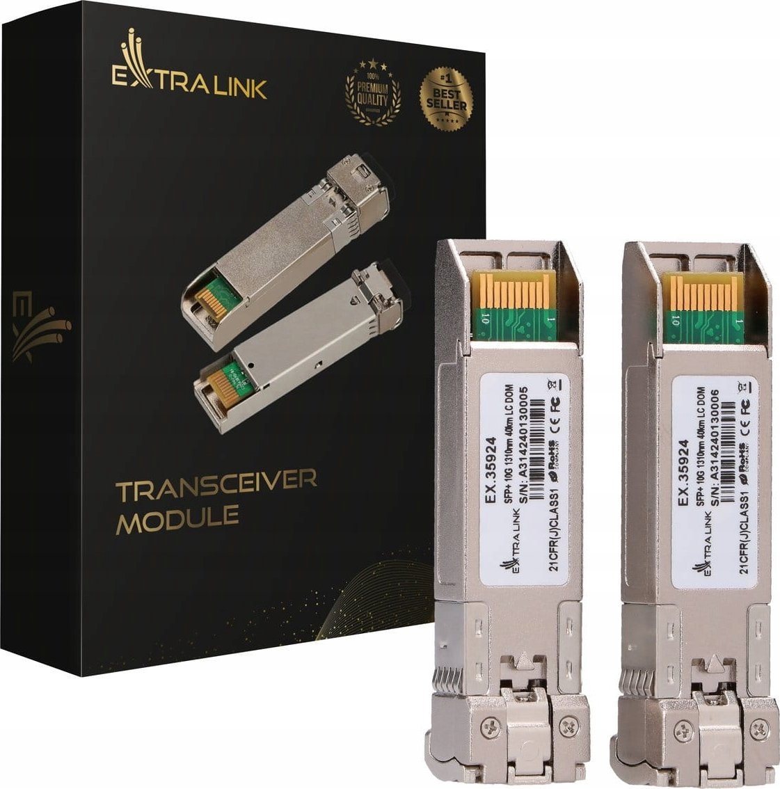 ExtraLink EXTRALINK SFP+ 10G 1310NM SM LC 40KM 2-PACK