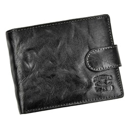 Portfel Męski Skórzany ALWAYS WILD Skóra Licowa Duży Poziomy Z Zapięciem RFID N992L-BC 12,5 x 10 x 2 [cm]