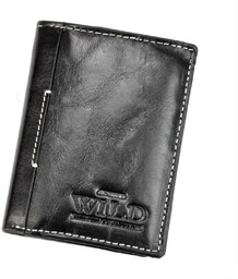 Portfel Męski Skórzany WILD Skóra Licowa Mały Pionowy Bez Zapięcia RFID N915 10,5 x 9 x 2 [cm]