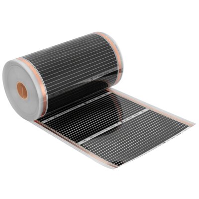 MISSION AIR 160 W/m² Black Silver PTC 0.5m² (1m x 50cm)