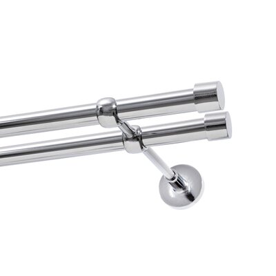 Karnisz DECASTYL Luna Podwójny 160 cm Chrom