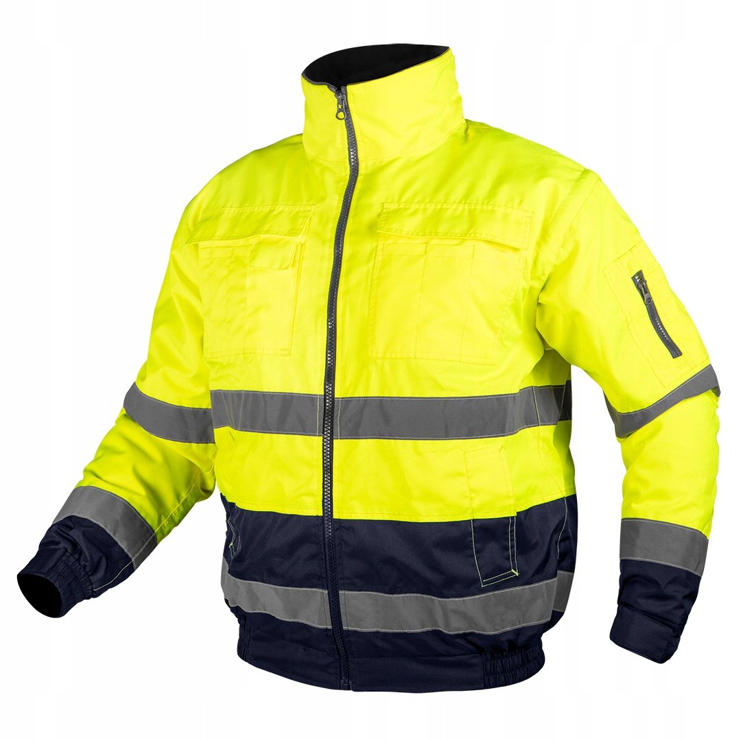 Kurtka robocza ostrzegawcza 3w1 ocieplana z kapturem rozmiar XXXL NEO TOOLS