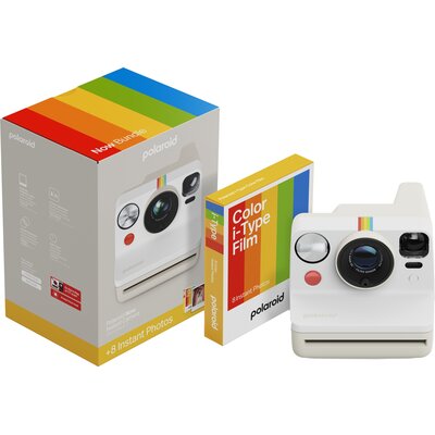POLAROID Now Gen 3 Biały + kolorowe wkłady (8 szt.)
