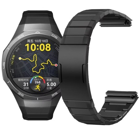 TYTANOWA BRANSOLETA DO ZEGARKA HUAWEI WATCH GT5 PRO 46MM CZARNA