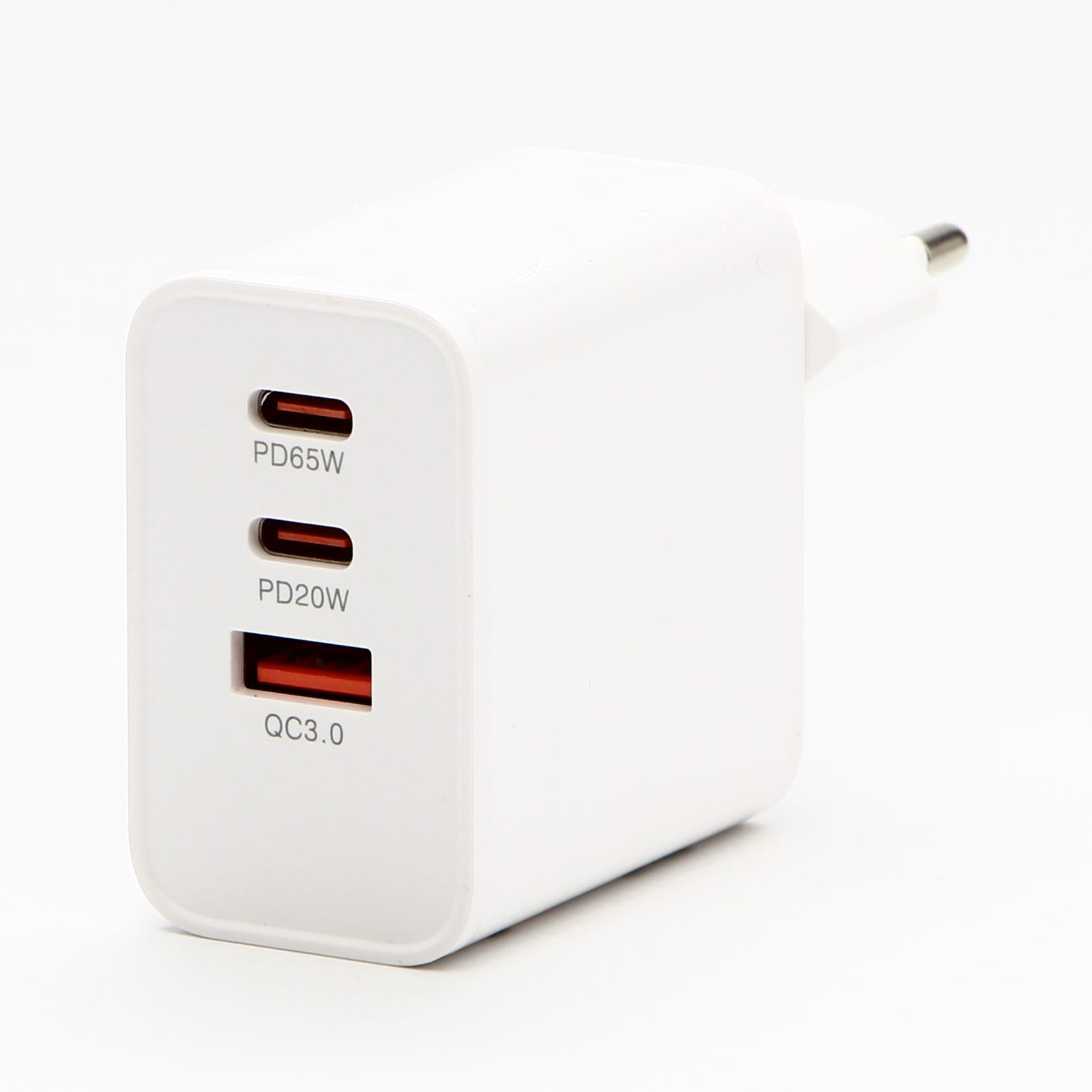 Powerton Zasilacz / sieciowy adapter 65W, 3 porty, USB-C, USB-A, 65W GaN Charger