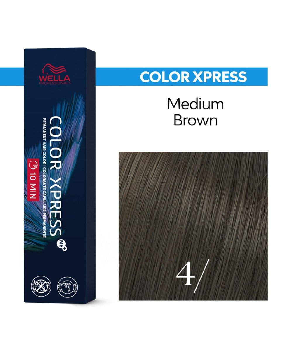 Wella Color Xpress, wegańska farba do włosów, 4/, 60ml