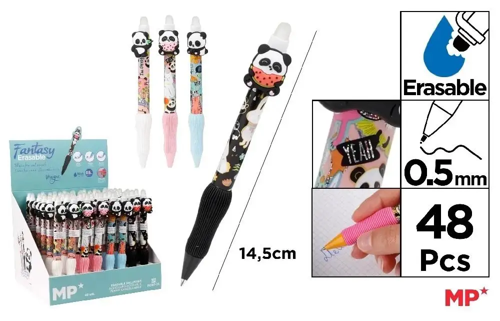 Długopis ścieralny 0,5mm panda (48szt) - MP Main Paper