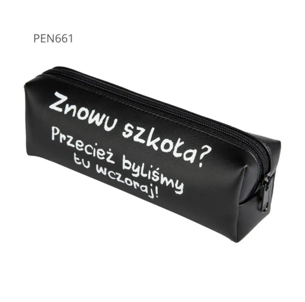 Piórnik jednokomorowy czarny - Znowu szkoła? ... - Pajacyk