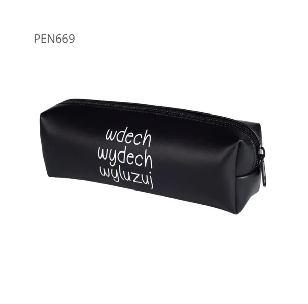 Piórnik jednokomorowy czarny - wdech wydech wyluzu - Pajacyk