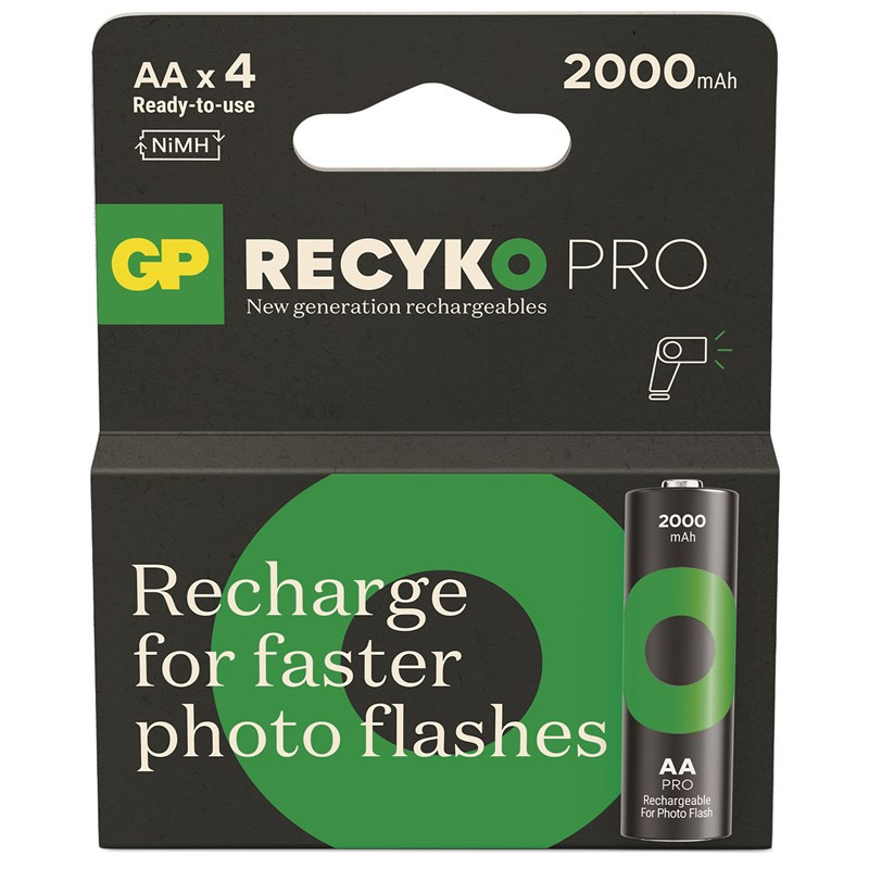 Bateria Ładowanie GP ReCyko Pro Photo AA (HR6, 4 ks