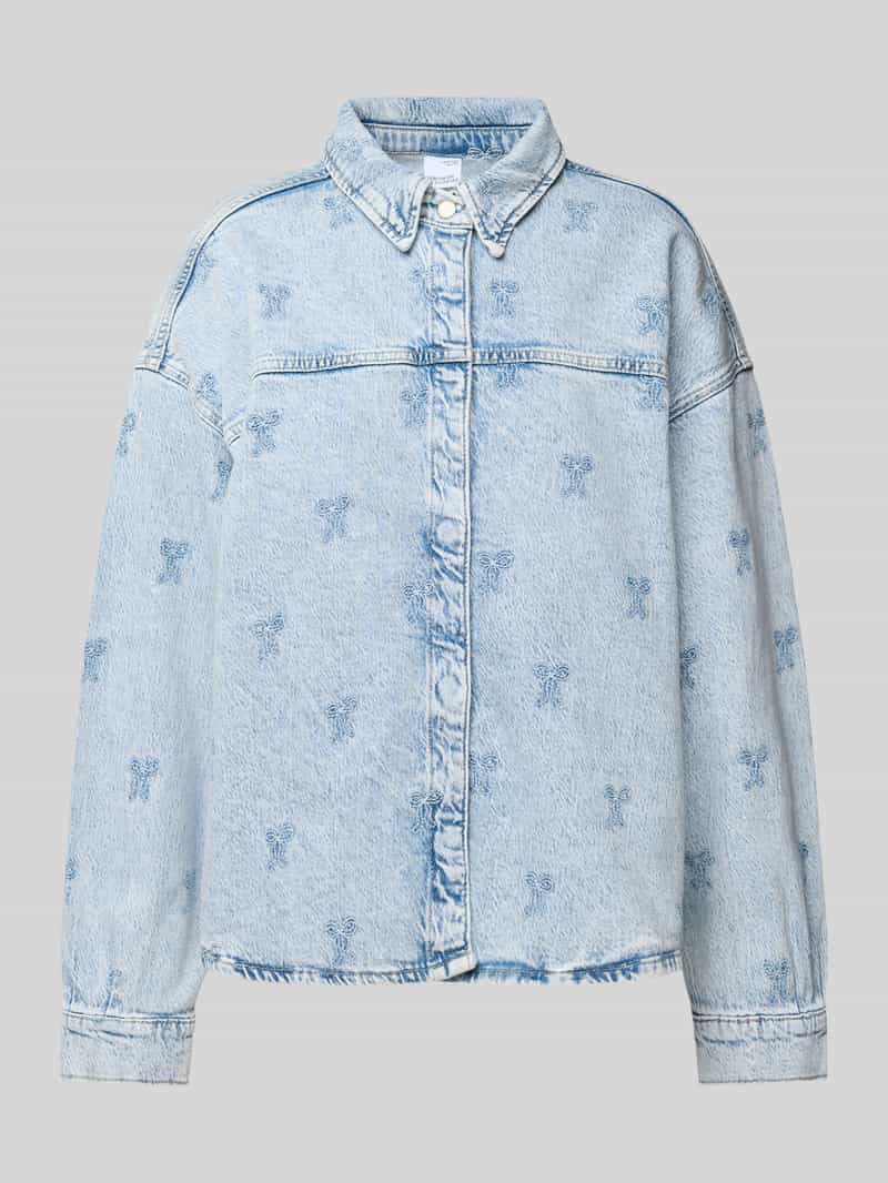 Bluzka jeansowa o pudełkowym kroju model ‘HAYDEN’