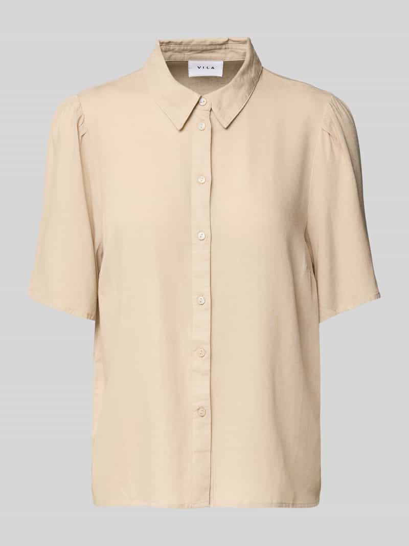 Bluzka koszulowa o kroju regular fit z rękawem o dł. 1/2 model ‘PRICIL’