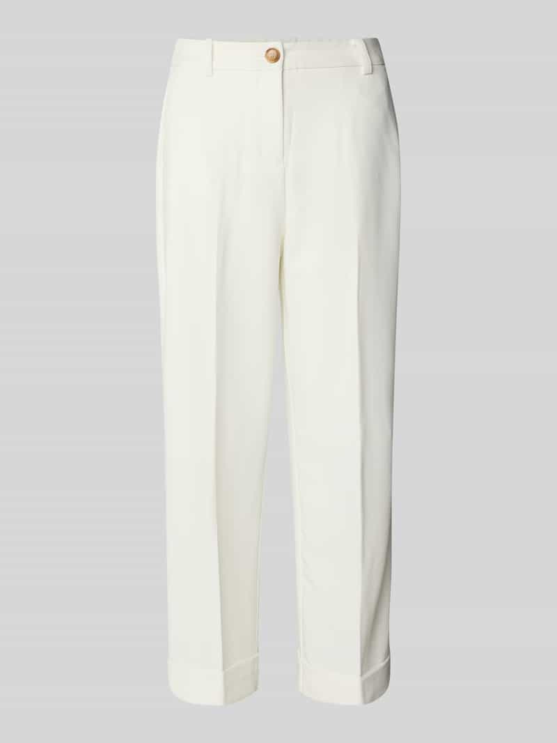 Spodnie materiałowe o skróconym kroju tapered fit model ‘DECERI’