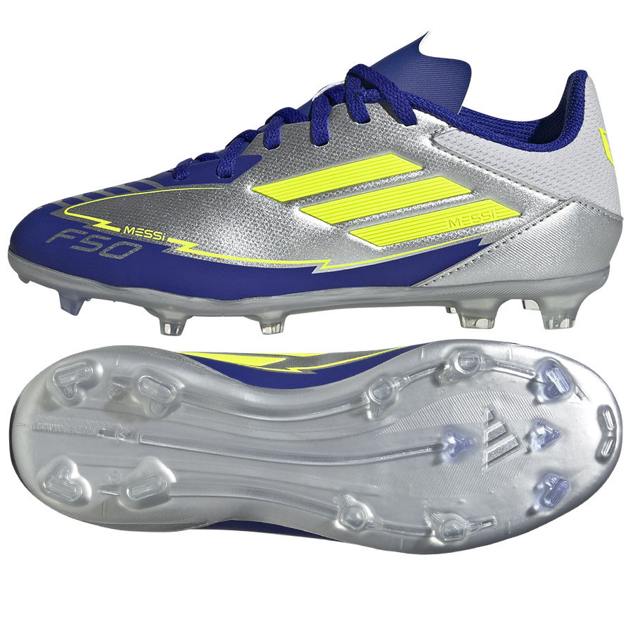 Buty adidas F50 League Messi FG/MG Jr FG Jr IH0924 srebrny 36