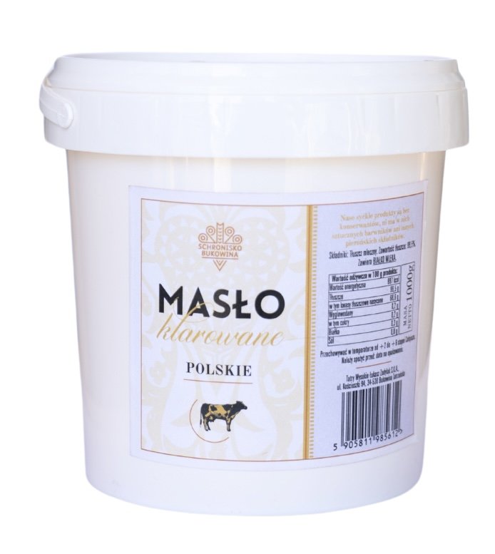 Masło klarowane bez barwników 1 kg - Schronisko Bukowina