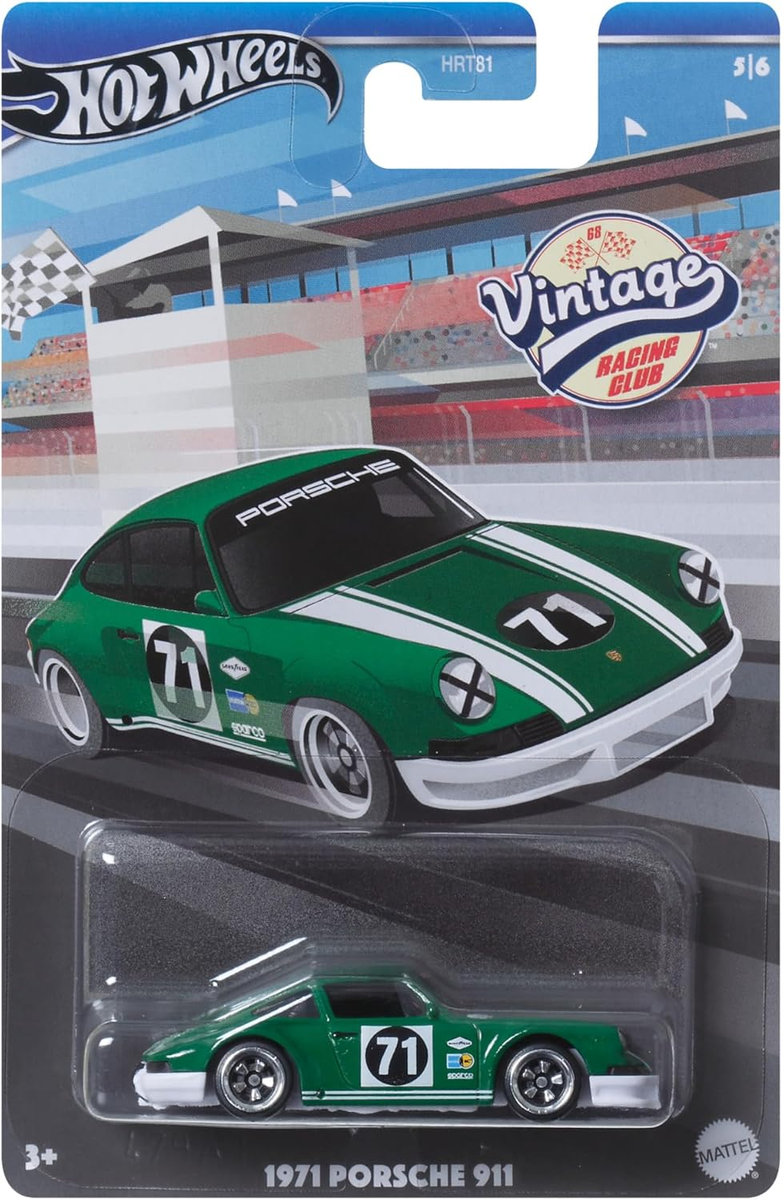 Hot Wheels Vintage Autko Kolekcjonerskie 1971 Porsche 911 HRV04