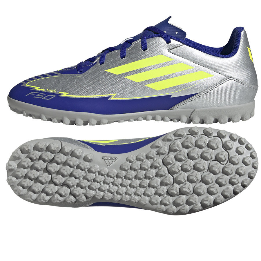 Buty adidas F50 MESSI Club TF IH0917 srebrny 46