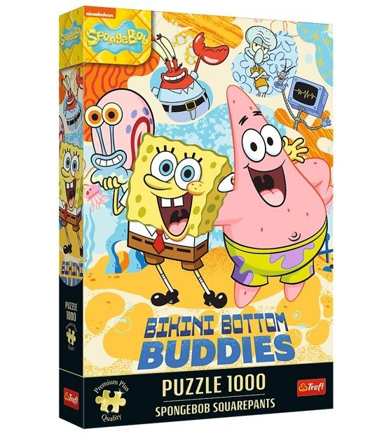 Puzzle 1000 Elementów Spongebob Kanciastoporty