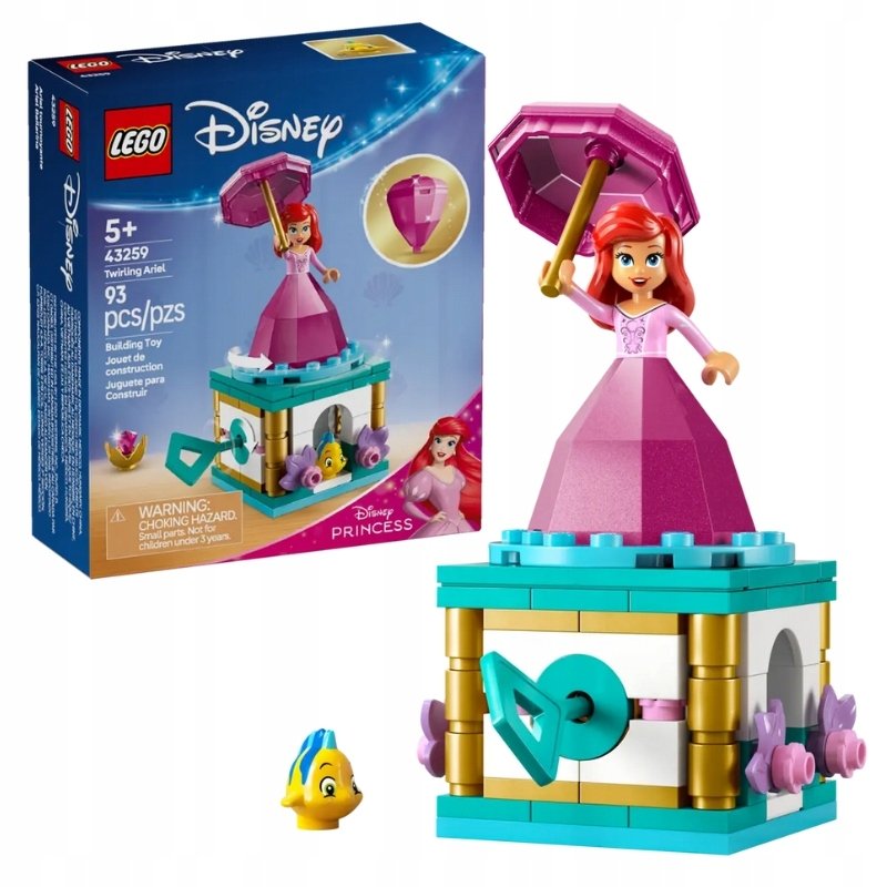 LEGO Disney - Księżniczka Wirująca Ariel ZESTAW LEGO PREZENT DLA DZIEWCZYNKI DZIECI