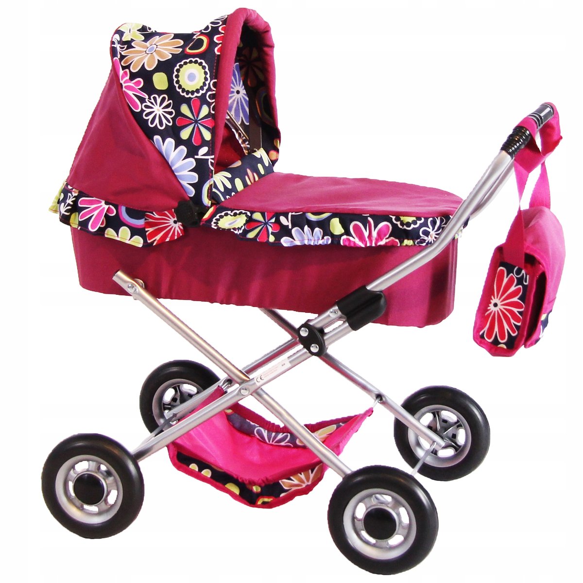 Wózek dla Lalek Głęboki + Pościel + Torebka PL