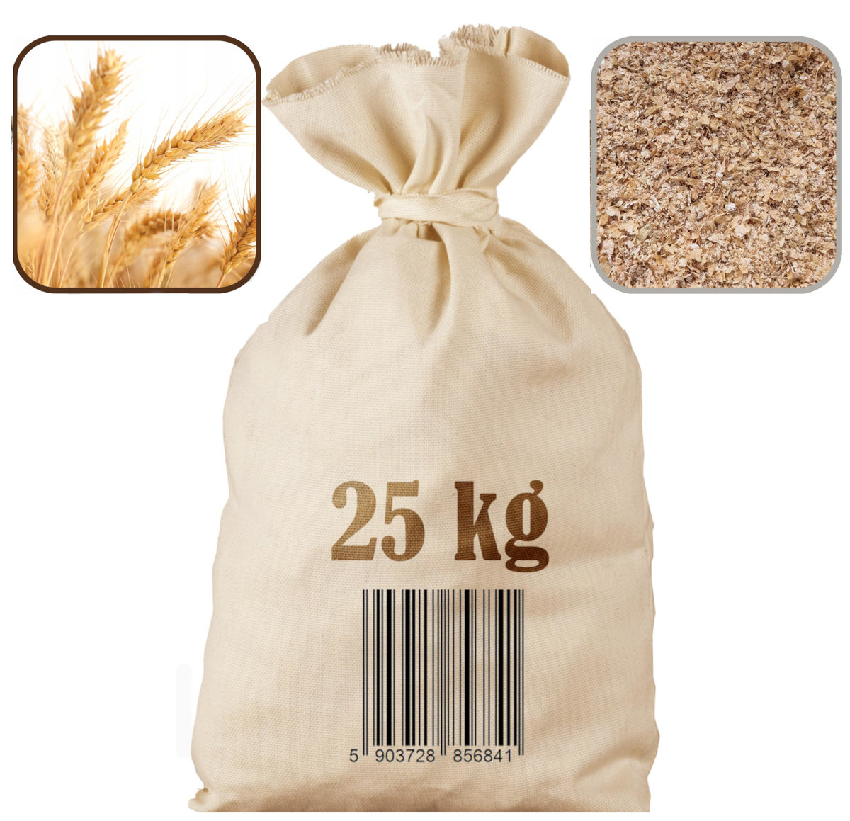 Otręby pszenne paszowe 25kg Agro Bracia