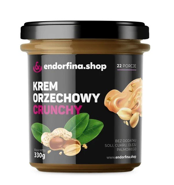 Krem orzechowy – 100% Crunchy 330g Endorfina.shop