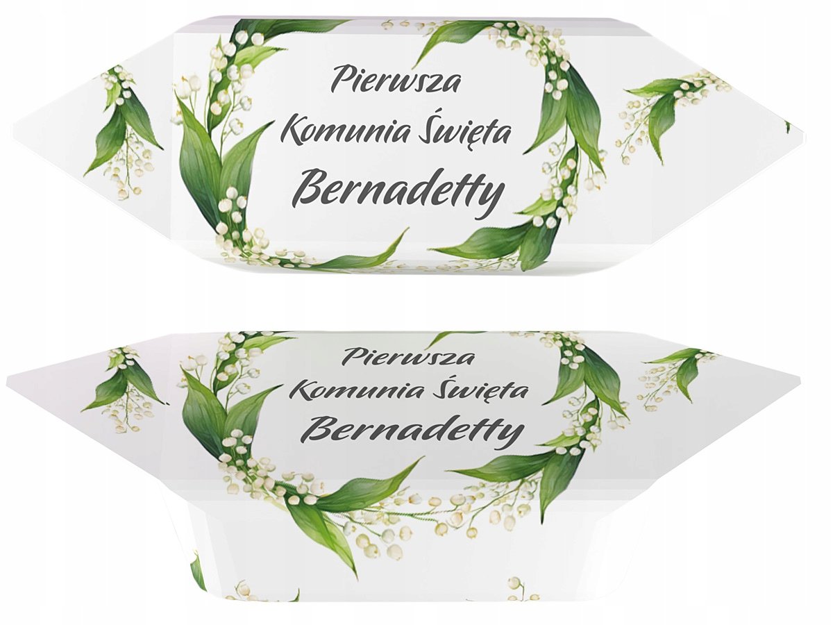 Krówki na Komunię z imieniem dziecka, prezent, podziękowanie 1kg