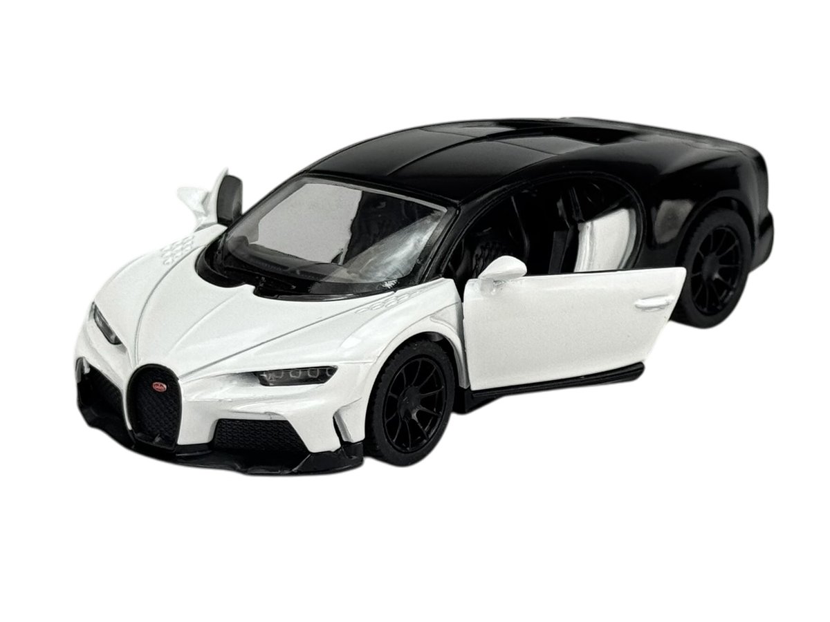 KINSMART BUGATTI CHIRON SUPERSPORT BIAŁY 1:38 BEZ PUDEŁKA KT5423