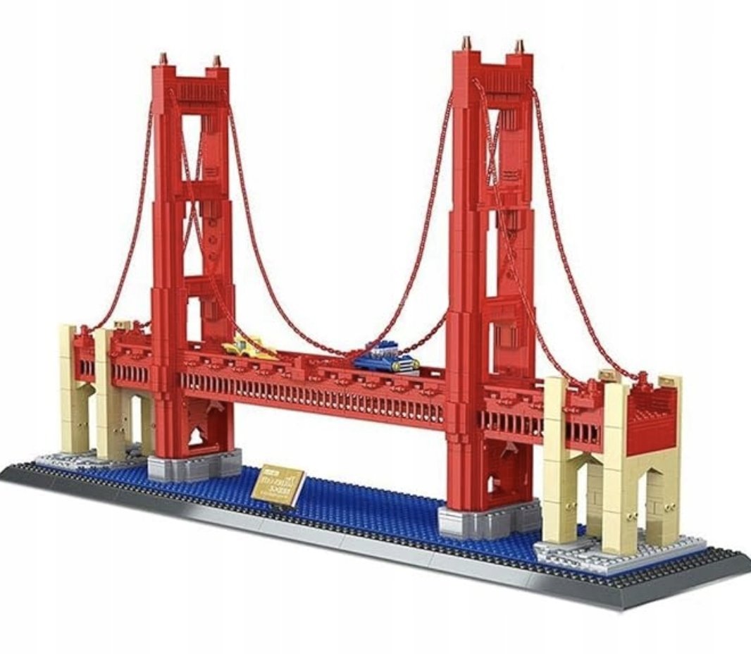 KLOCKI KONSTRUKCYJNE WANGE 6210 GOLDEN GATE BRIDGE SAN FRANCISCO ZESTAW