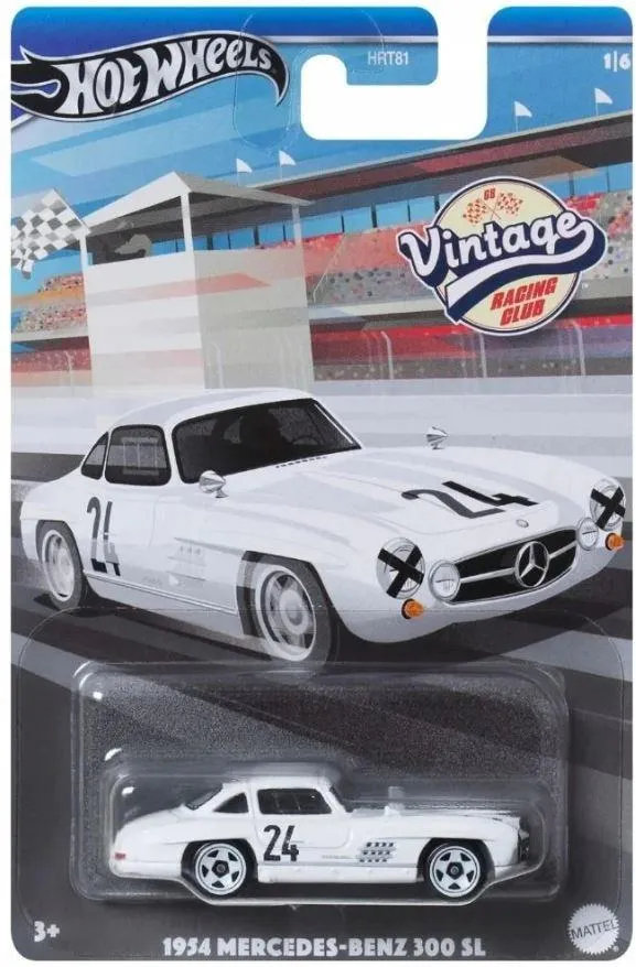 Hot Wheels Vintage Autko Kolekcjonerskie 1954 Mercedes Benz 300 SL HRV00