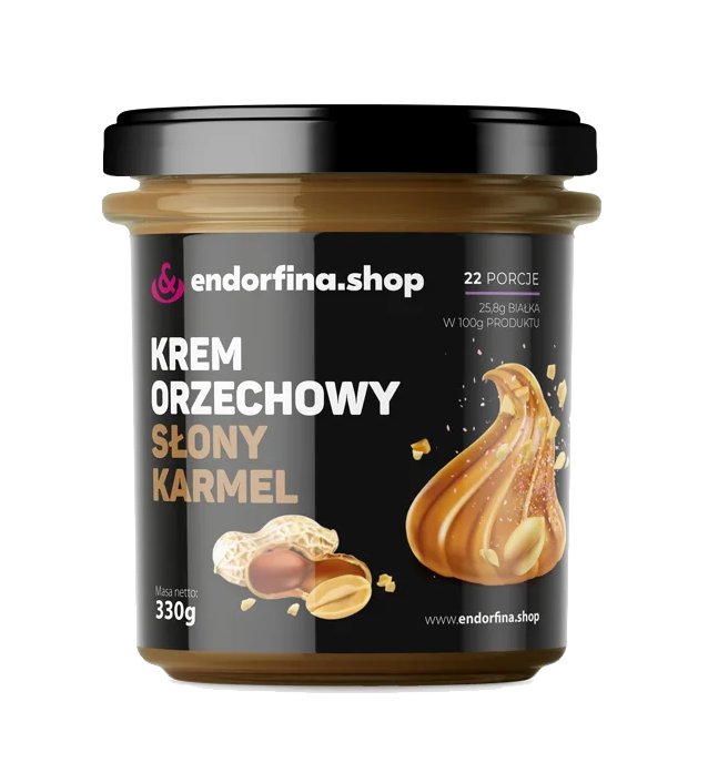 Krem orzechowy Słony karmel 330g Endorfina.shop