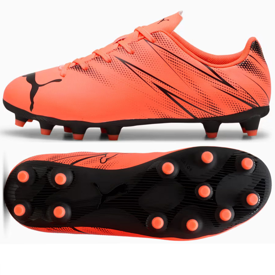 Buty Puma Attacanto Jr FG/AG 107480-14 czerwony 38