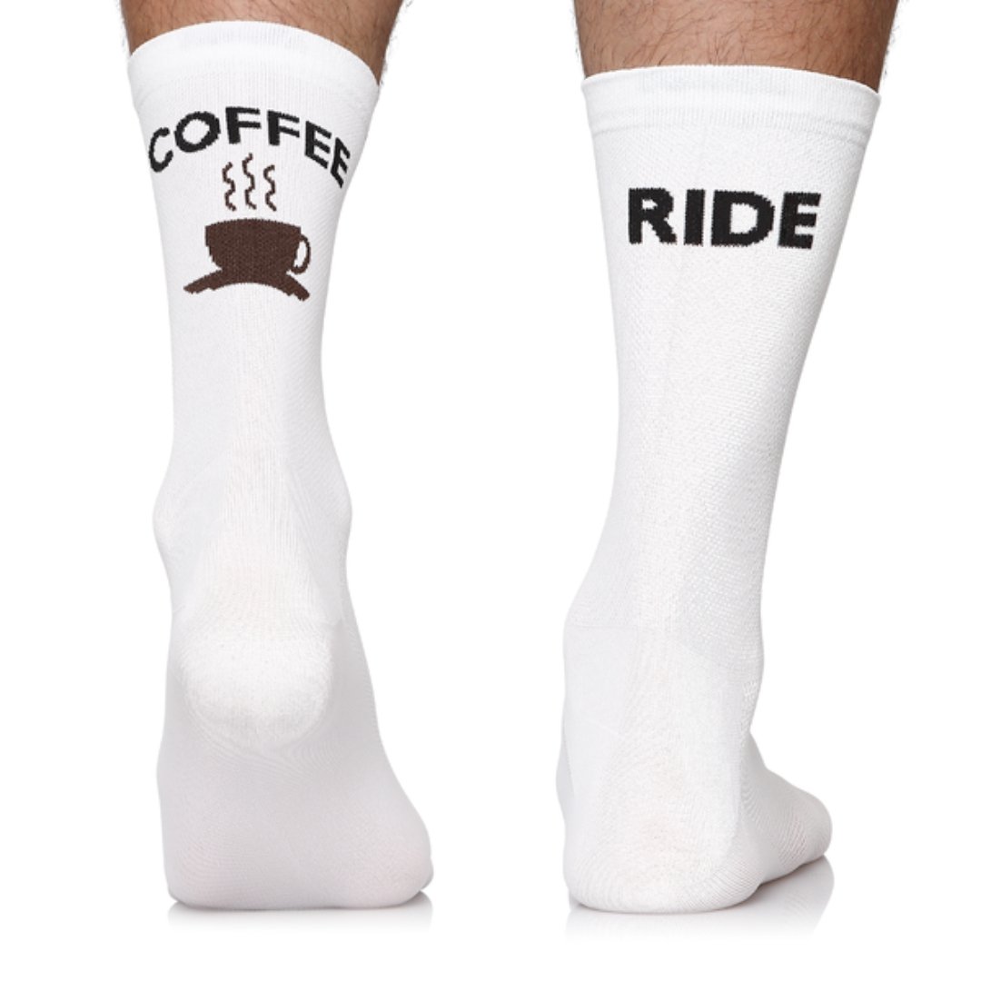 Skarpety rowerowe, kolarskie, Todo Cycling Pro Coffee Ride, białe, termoaktywne, szosowe 47-50